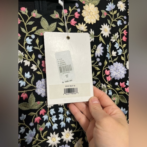 Mac Duggal
High Neck Floral Embroidered Puff Sleeve Gown - Picture 7 of 7